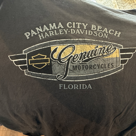 Z9836 Vintage Motorcycle Graphic T-Shirt Harley Davidson size L? - Picture 2 of 8